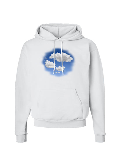 Blue Sky Puffy Clouds Hoodie Sweatshirt-Hoodie-TooLoud-White-Small-Davson Sales