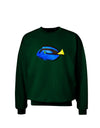 Blue Tang Fish Adult Dark Sweatshirt-Sweatshirts-TooLoud-Deep-Forest-Green-Small-Davson Sales