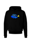 Blue Tang Fish Dark Hoodie Sweatshirt-Hoodie-TooLoud-Black-Small-Davson Sales