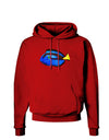 Blue Tang Fish Dark Hoodie Sweatshirt-Hoodie-TooLoud-Red-Small-Davson Sales