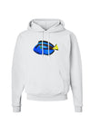 Blue Tang Fish Hoodie Sweatshirt-Hoodie-TooLoud-White-Small-Davson Sales