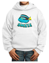 Blue Tang Fish - Smile Youth Hoodie Pullover Sweatshirt-Youth Hoodie-TooLoud-White-XS-Davson Sales