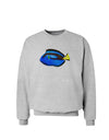 Blue Tang Fish Sweatshirt-Sweatshirts-TooLoud-AshGray-Small-Davson Sales