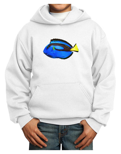 Blue Tang Fish Youth Hoodie Pullover Sweatshirt-Youth Hoodie-TooLoud-White-XS-Davson Sales