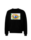 Blue Watercolor Butterfly Adult Dark Sweatshirt-Sweatshirts-TooLoud-Black-Small-Davson Sales