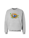 Blue Watercolor Butterfly Sweatshirt-Sweatshirts-TooLoud-AshGray-Small-Davson Sales