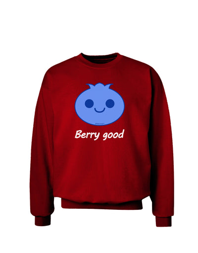 Blueberry - Berry Good Adult Dark Sweatshirt-Sweatshirts-TooLoud-Deep-Red-Small-Davson Sales