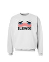 Blushing Anime Eyes Lewd Sweatshirt-Sweatshirts-TooLoud-White-XXX-Large-Davson Sales