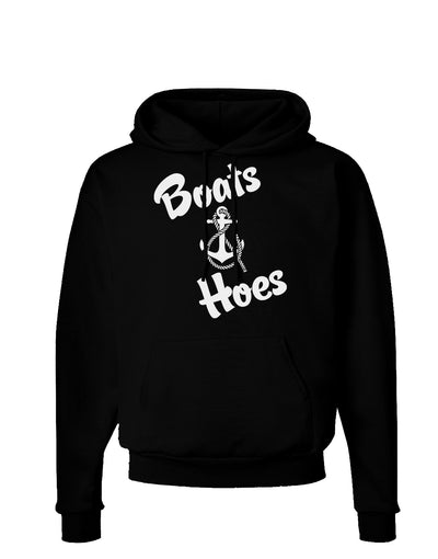 Boats and Hoes Dark Hoodie Sweatshirt-Hoodie-TooLoud-Black-Small-Davson Sales