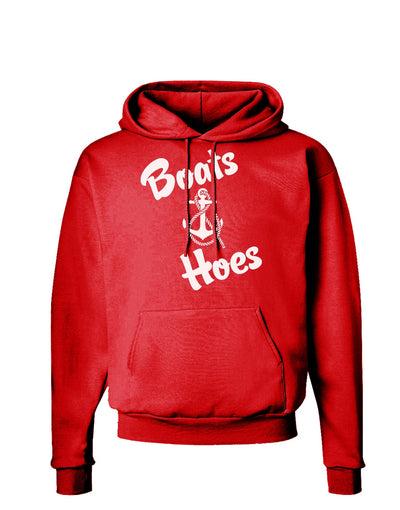 Boats and Hoes Dark Hoodie Sweatshirt-Hoodie-TooLoud-Red-Small-Davson Sales