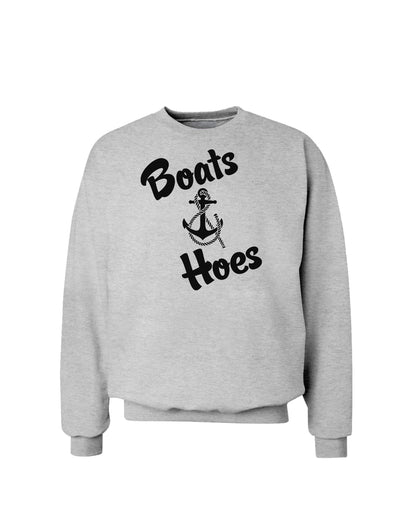 Boats and Hoes Sweatshirt-Sweatshirts-TooLoud-AshGray-Small-Davson Sales