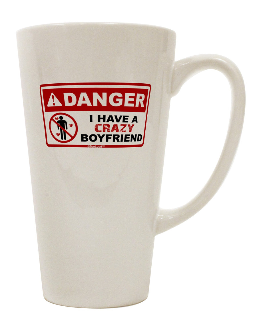 Bold and Edgy - Passionate Partner 16 Ounce Conical Latte Coffee Mug - TooLoud-Conical Latte Mug-TooLoud-White-Davson Sales