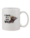 Boldly Face the Day with the Majestic Big Horn Printed 11 oz Coffee Mug - TooLoud-11 OZ Coffee Mug-TooLoud-White-Davson Sales