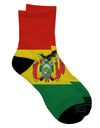 Bolivia Flag Adult Short Socks - Exquisite All Over Print - TooLoud-Socks-TooLoud-White-Ladies-4-6-Davson Sales