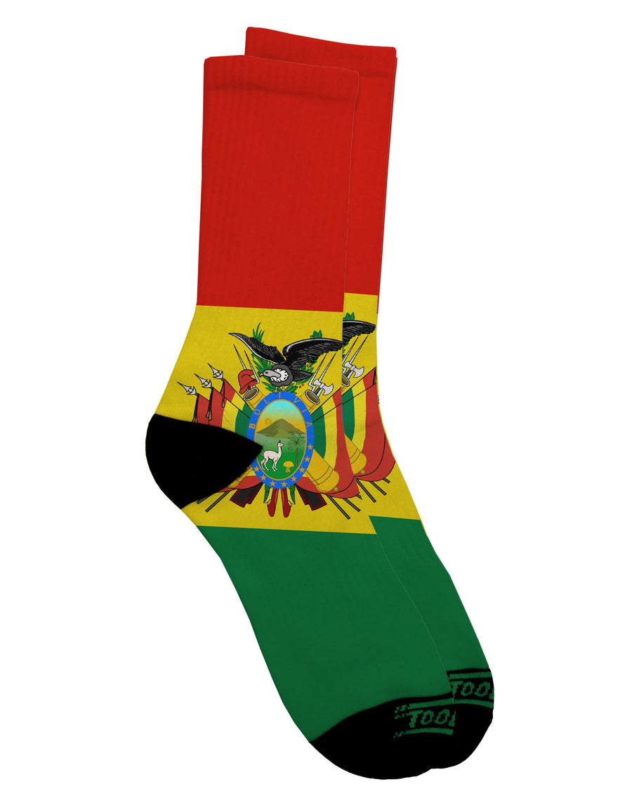 Bolivia Flag All Over Print Adult Crew Socks - TooLoud-Socks-TooLoud-Flag-Ladies-4-6-Davson Sales
