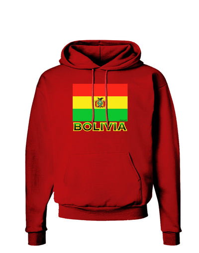 Bolivia Flag Dark Hoodie Sweatshirt-Hoodie-TooLoud-Red-Small-Davson Sales