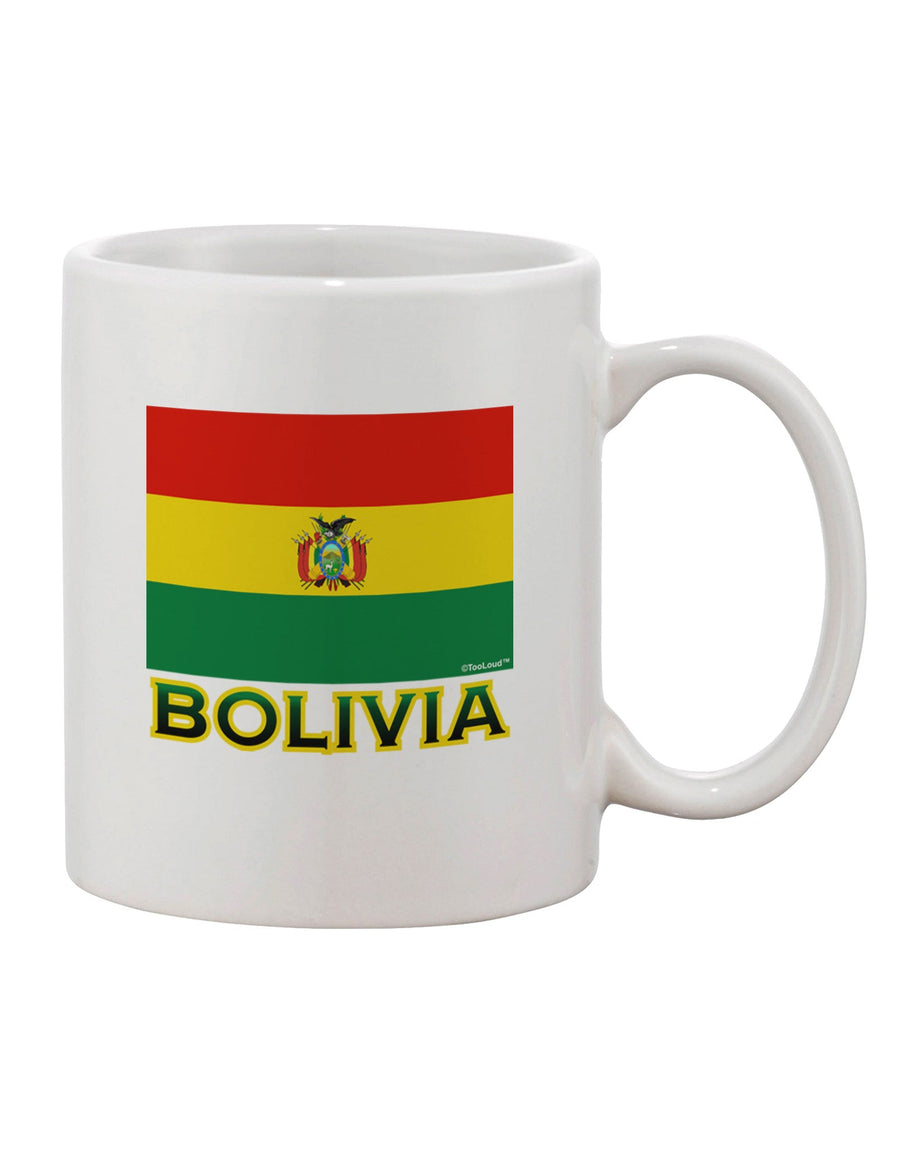 Bolivia Flag Inspired 11 oz Coffee Mug - Exquisite Drinkware TooLoud-11 OZ Coffee Mug-TooLoud-White-Davson Sales