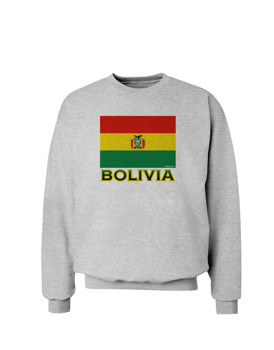 Bolivia Flag Sweatshirt-Sweatshirts-TooLoud-White-Small-Davson Sales