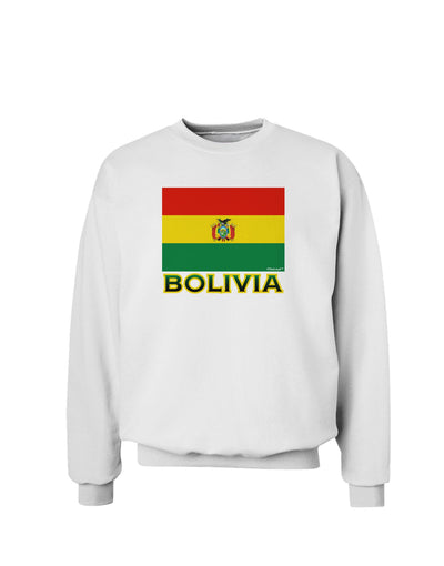 Bolivia Flag Sweatshirt-Sweatshirts-TooLoud-White-Small-Davson Sales