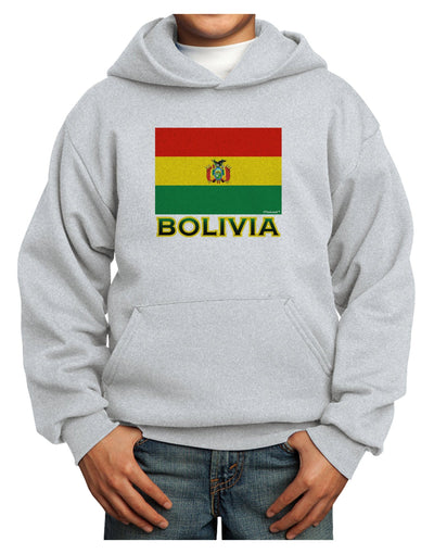 Bolivia Flag Youth Hoodie Pullover Sweatshirt-Youth Hoodie-TooLoud-Ash-XS-Davson Sales