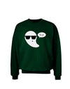 Boo Ya Cool Ghost Halloween Adult Dark Sweatshirt-Sweatshirts-TooLoud-Deep-Forest-Green-Small-Davson Sales