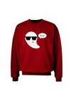 Boo Ya Cool Ghost Halloween Adult Dark Sweatshirt-Sweatshirts-TooLoud-Deep-Red-Small-Davson Sales