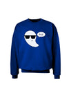 Boo Ya Cool Ghost Halloween Adult Dark Sweatshirt-Sweatshirts-TooLoud-Deep-Royal-Blue-Small-Davson Sales