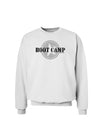 Boot Camp Distressed Text Sweatshirt by TooLoud-Sweatshirts-TooLoud-White-Small-Davson Sales