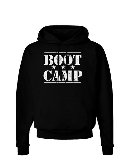 Bootcamp Large distressed Text Dark Hoodie Sweatshirt-Hoodie-TooLoud-Black-Small-Davson Sales