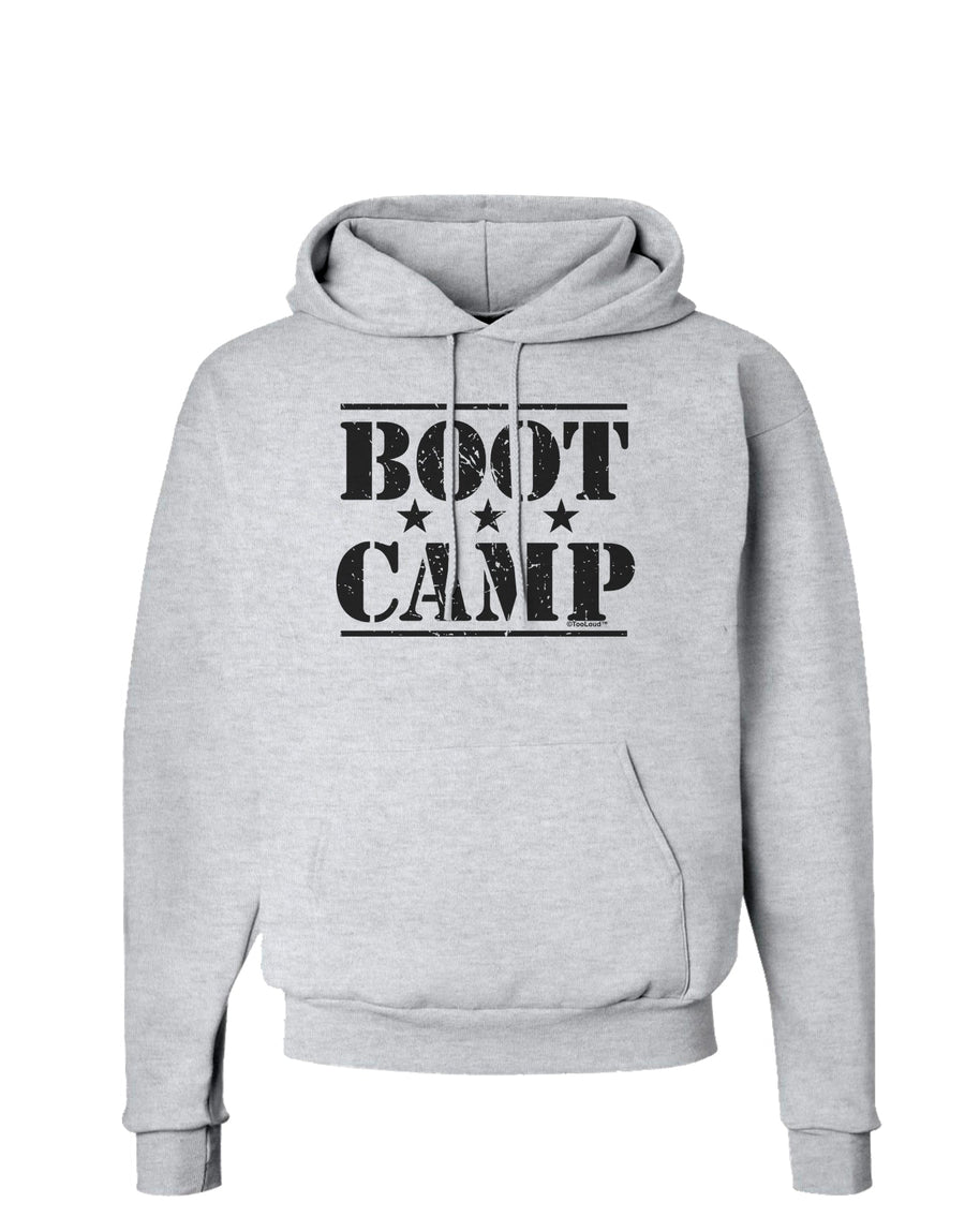 Bootcamp Large distressed Text Hoodie Sweatshirt-Hoodie-TooLoud-White-Small-Davson Sales