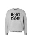 Bootcamp Large distressed Text Sweatshirt-Sweatshirts-TooLoud-AshGray-Small-Davson Sales