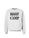 Bootcamp Large distressed Text Sweatshirt-Sweatshirts-TooLoud-White-Small-Davson Sales