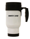 Bootcamp Military Text Stainless Steel 14oz Travel Mug-Travel Mugs-TooLoud-White-Davson Sales