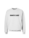 Bootcamp Military Text Sweatshirt-Sweatshirts-TooLoud-White-Small-Davson Sales