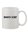 Bootcamp Print 11 OZ Coffee Mug - Workout or Military Inspired-11 OZ Coffee Mug-TooLoud-White-Davson Sales