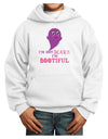 BOOtiful Ghost Purple Youth Hoodie Pullover Sweatshirt-Youth Hoodie-TooLoud-White-XL-Davson Sales