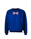 Bow Tie Hearts Adult Dark Sweatshirt-Sweatshirts-TooLoud-Deep-Royal-Blue-Small-Davson Sales