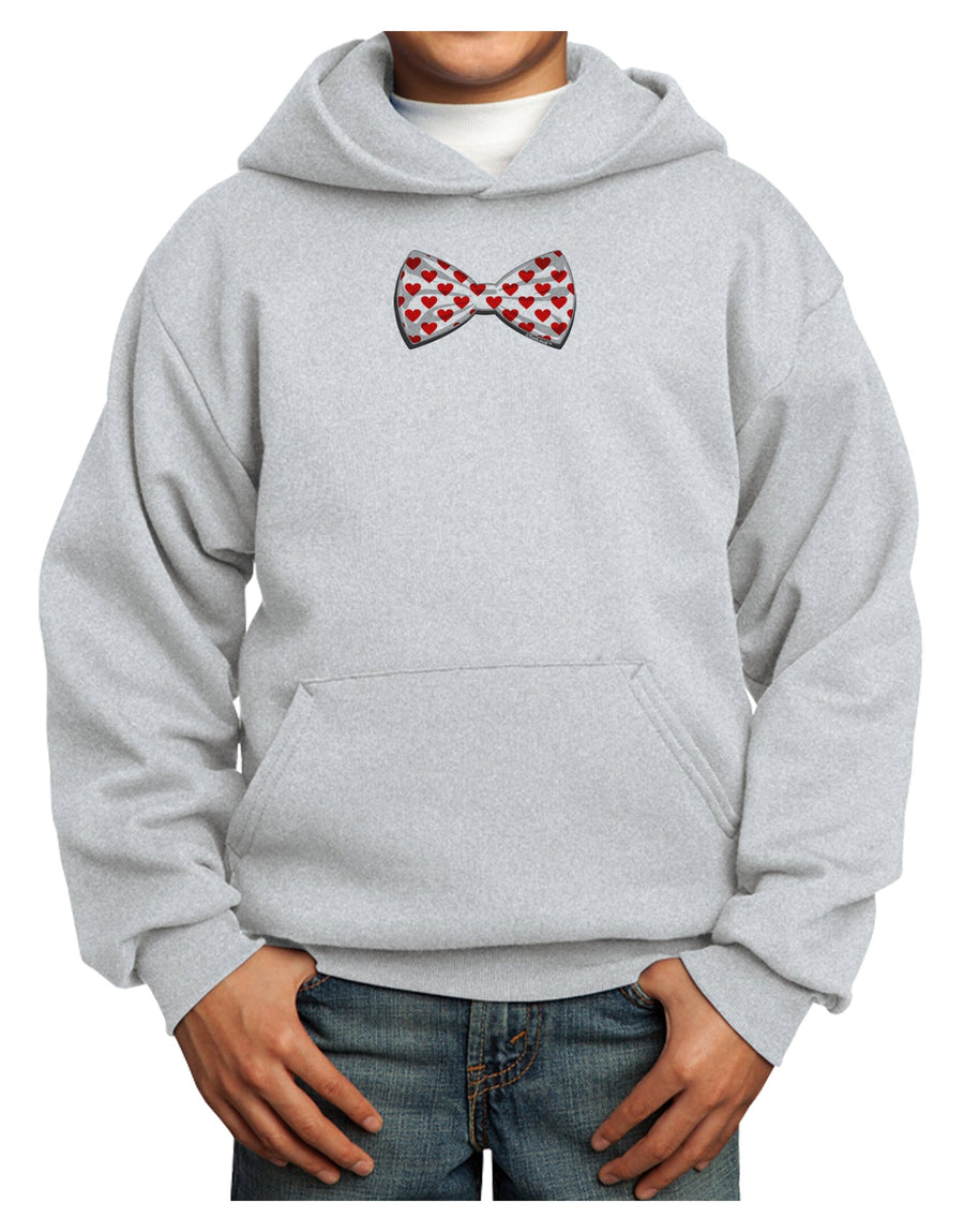Bow Tie Hearts Youth Hoodie Pullover Sweatshirt-Youth Hoodie-TooLoud-White-XS-Davson Sales