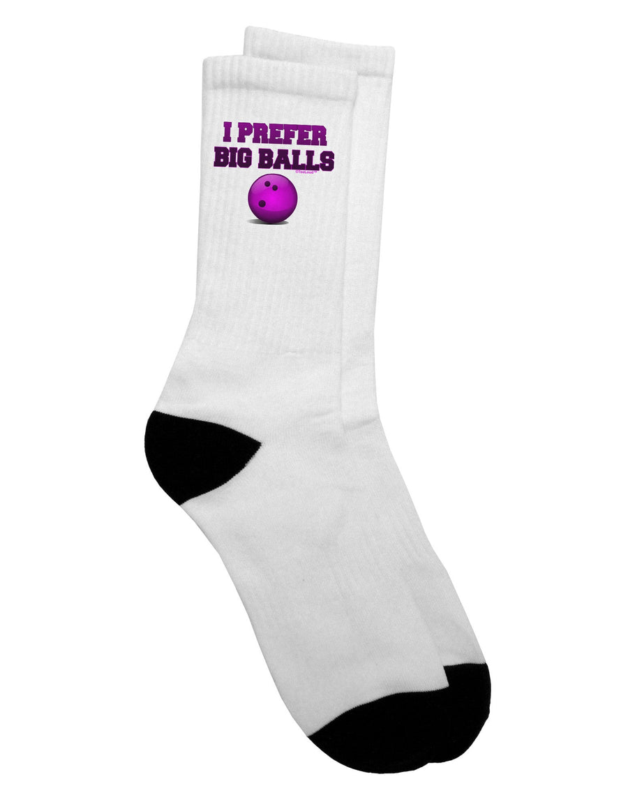 Bowling Adult Crew Socks - A Stylish Choice for Bowling Enthusiasts - TooLoud-Socks-TooLoud-White-Ladies-4-6-Davson Sales