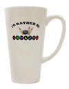 Bowling Enthusiast's 16 Ounce Conical Latte Coffee Mug - TooLoud-Conical Latte Mug-TooLoud-White-Davson Sales