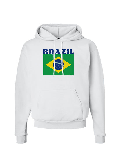 Brazil Flag Hoodie Sweatshirt-Hoodie-TooLoud-White-Small-Davson Sales