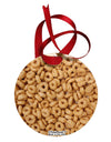 Breakfast Cereal All Over Circular Metal Ornament All Over Print-Ornament-TooLoud-White-Davson Sales