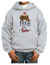 Brew a lil cup of love Youth Hoodie Pullover Sweatshirt-Youth Hoodie-TooLoud-Ash-XS-Davson Sales