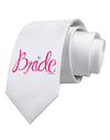 Bride Design - Diamond - Color Printed White Necktie