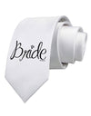 Bride Design - Diamond Printed White Necktie