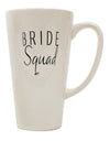 Bride Squad 16 Ounce Conical Latte Coffee Mug - Expertly Crafted Drinkware-Conical Latte Mug-TooLoud-Davson Sales