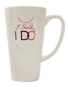 Bride's Delight - Elegant 16 Ounce Conical Latte Coffee Mug - TooLoud-Conical Latte Mug-TooLoud-White-Davson Sales