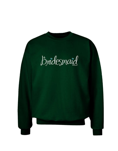 Bridesmaid Design - Diamonds - Color Adult Dark Sweatshirt-Sweatshirts-TooLoud-Deep-Forest-Green-Small-Davson Sales