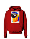 Brightly Colored Parrot Watercolor Dark Hoodie Sweatshirt-Hoodie-TooLoud-Red-Small-Davson Sales