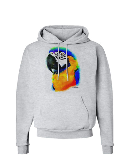 Brightly Colored Parrot Watercolor Hoodie Sweatshirt-Hoodie-TooLoud-AshGray-Small-Davson Sales